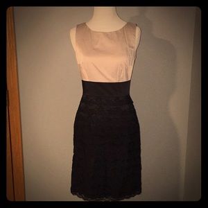 Grey and black lace dress size 4